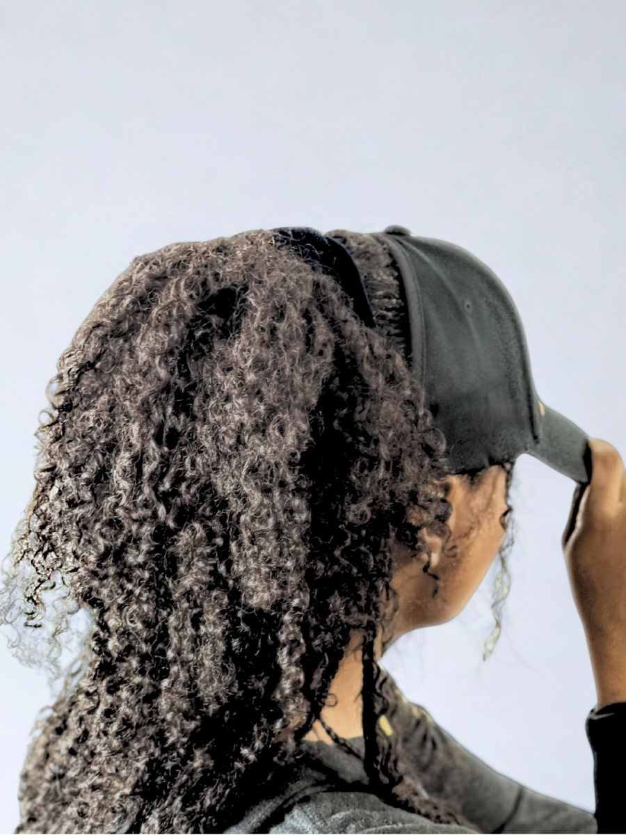 Satin Lined Baseball Elastic Band Natural Hair Opened Cap