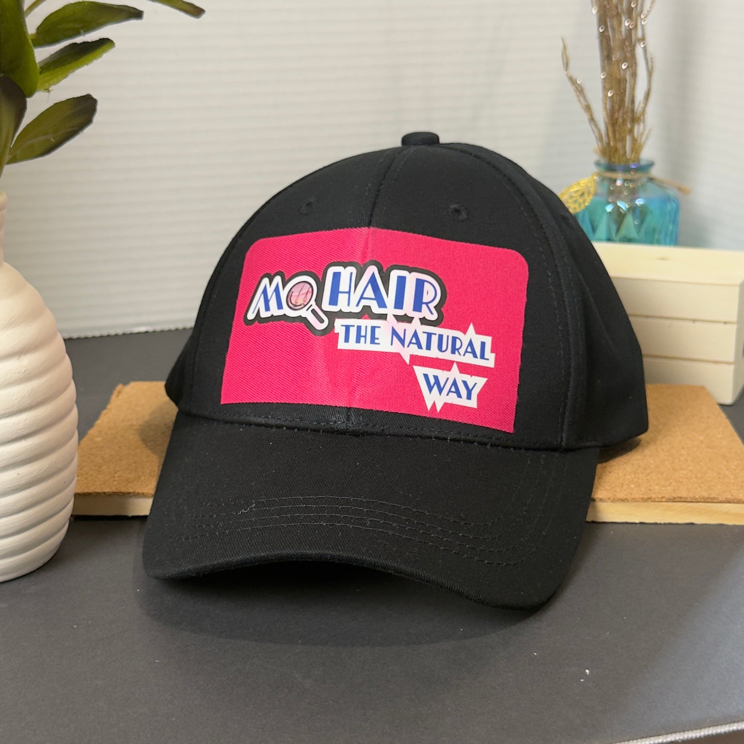 Satin Lined Baseball Elastic Band Natural Hair Opened Cap