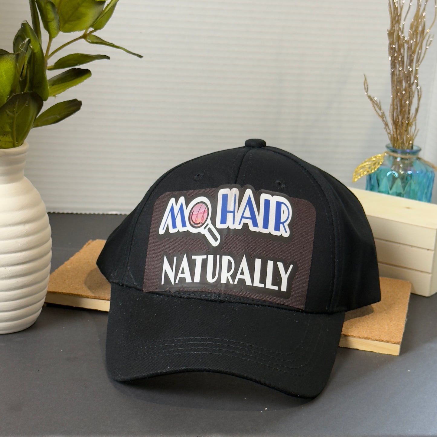 Satin Lined Baseball Elastic Band Natural Hair Opened Cap
